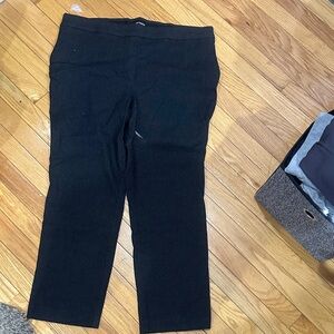 Hilary Radley Monochrome Striped Trousers